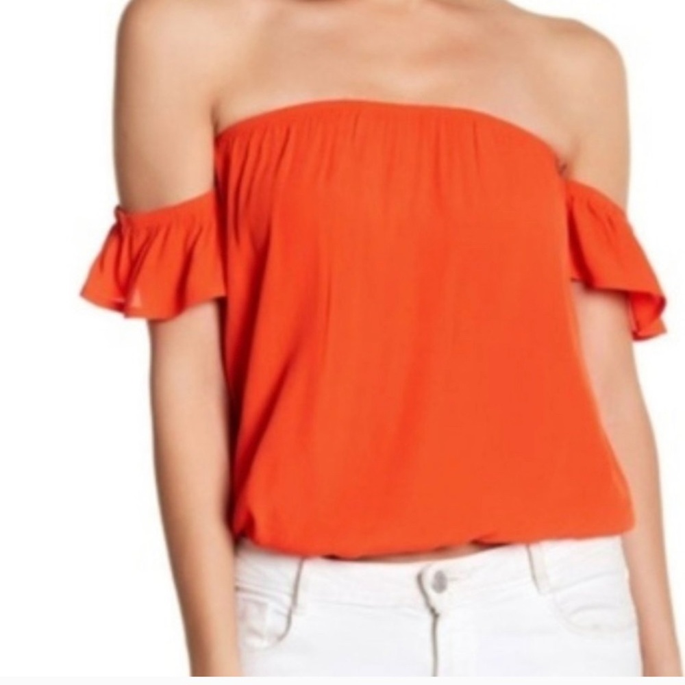 Tangerine summer top